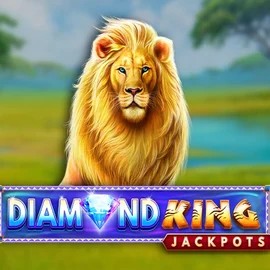 Jackpots logo of Diamond King Jackpots from SpinPlay Games at Vegasino Casino