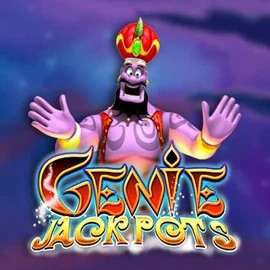 Genie Jackpots online game logo by Blueprint Gaming on vegasinocasinoo.de