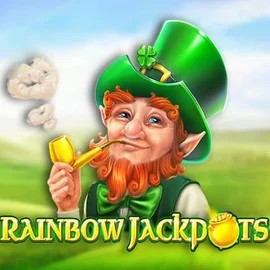 Rainbow Jackpots logo by Red Tiger Gaming Vegasino Casino